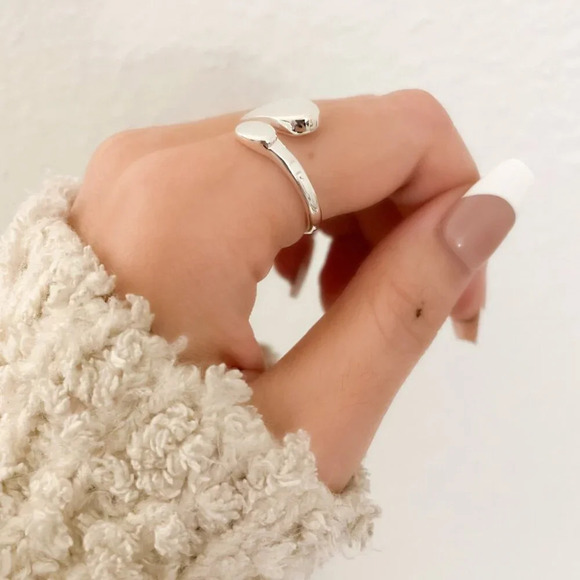 925 Sterling Silver Ring Minimalist Ring Silver Bar Ring Geometric Ring